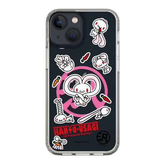 スリムプロテクションケース［ 汎用うさぎ - ステッカー ］