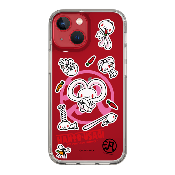 スリムプロテクションケース［ 汎用うさぎ - ステッカー ］