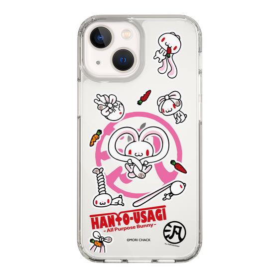 スリムプロテクションケース［ 汎用うさぎ - ステッカー ］