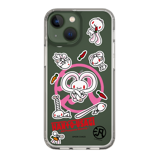 スリムプロテクションケース［ 汎用うさぎ - ステッカー ］