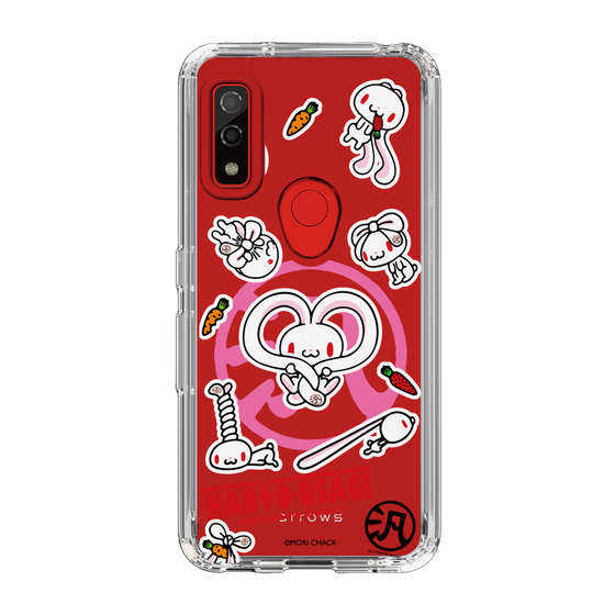 スリムプロテクションケース［ 汎用うさぎ - ステッカー ］