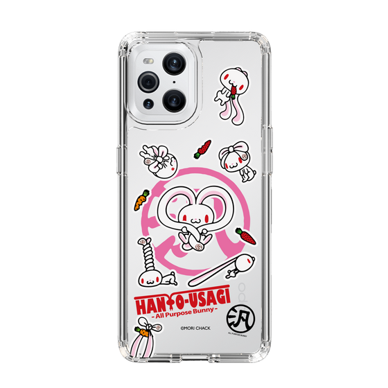スリムプロテクションケース［ 汎用うさぎ - ステッカー ］
