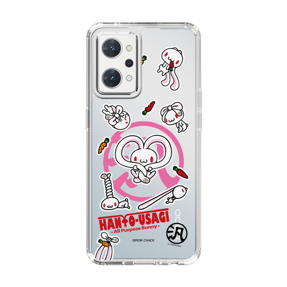 スリムプロテクションケース［ 汎用うさぎ - ステッカー ］