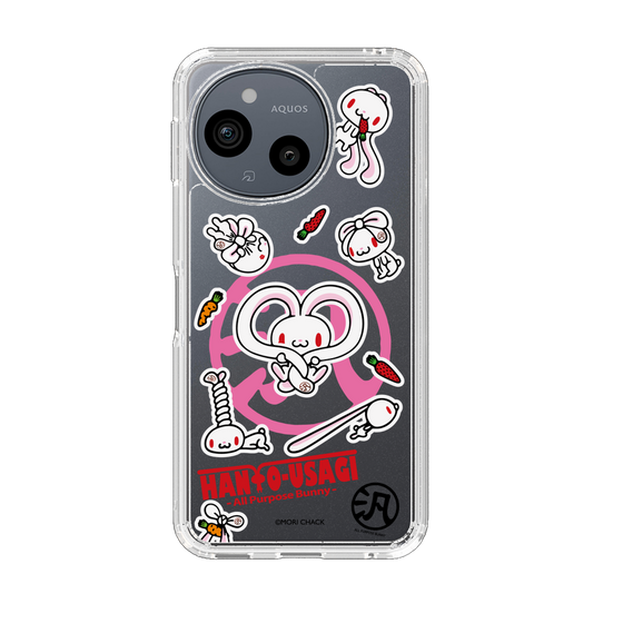 スリムプロテクションケース［ 汎用うさぎ - ステッカー ］