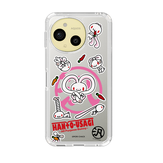 スリムプロテクションケース［ 汎用うさぎ - ステッカー ］