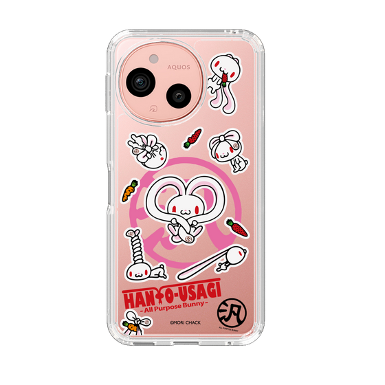 スリムプロテクションケース［ 汎用うさぎ - ステッカー ］