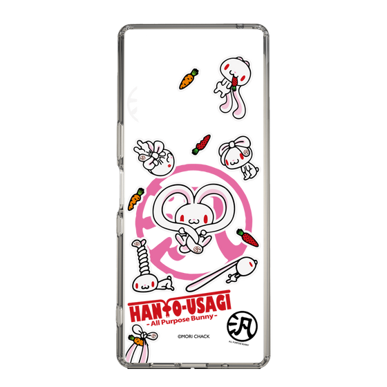 スリムプロテクションケース［ 汎用うさぎ - ステッカー ］