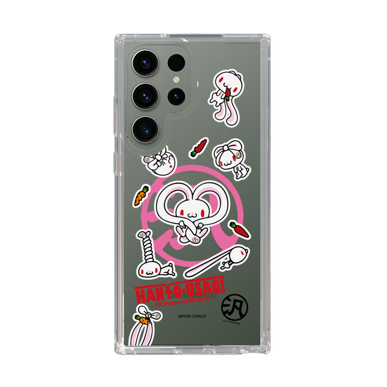 スリムプロテクションケース［ 汎用うさぎ - ステッカー ］