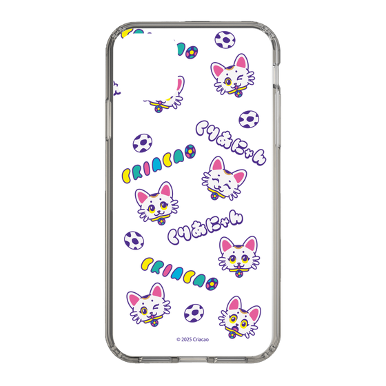 スリムプロテクションケース［ クリアソン新宿 - くりあにゃん - 総柄 ］