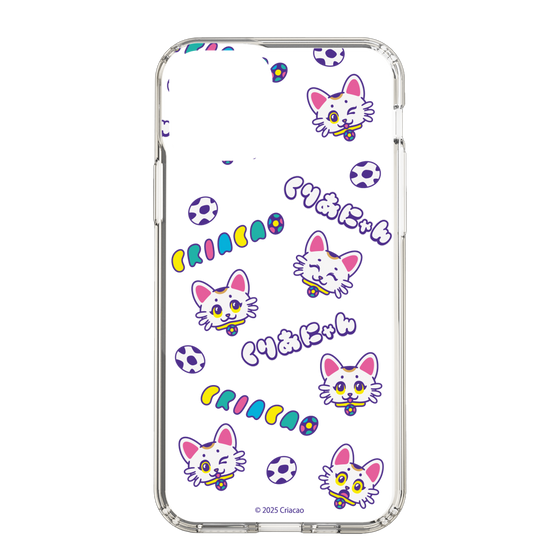 スリムプロテクションケース［ クリアソン新宿 - くりあにゃん - 総柄 ］