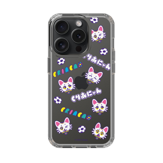 スリムプロテクションケース［ クリアソン新宿 - くりあにゃん - 総柄 ］