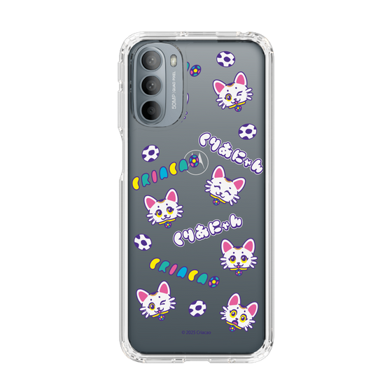 スリムプロテクションケース［ クリアソン新宿 - くりあにゃん - 総柄 ］
