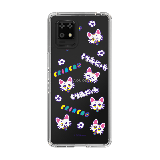 スリムプロテクションケース［ クリアソン新宿 - くりあにゃん - 総柄 ］