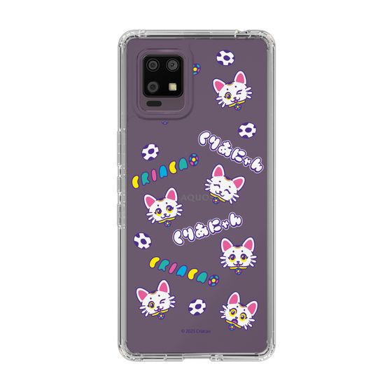 スリムプロテクションケース［ クリアソン新宿 - くりあにゃん - 総柄 ］