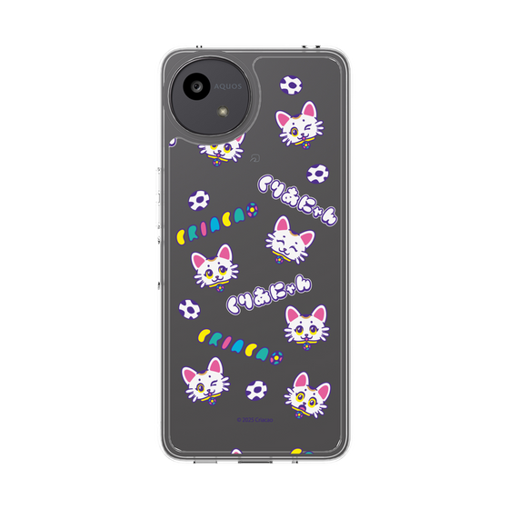 スリムプロテクションケース［ クリアソン新宿 - くりあにゃん - 総柄 ］