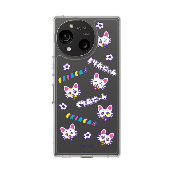 スリムプロテクションケース［ クリアソン新宿 - くりあにゃん - 総柄 ］