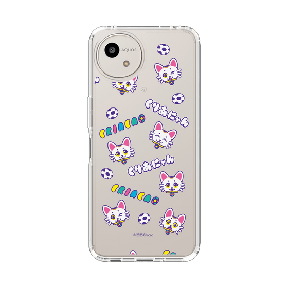 スリムプロテクションケース［ クリアソン新宿 - くりあにゃん - 総柄 ］