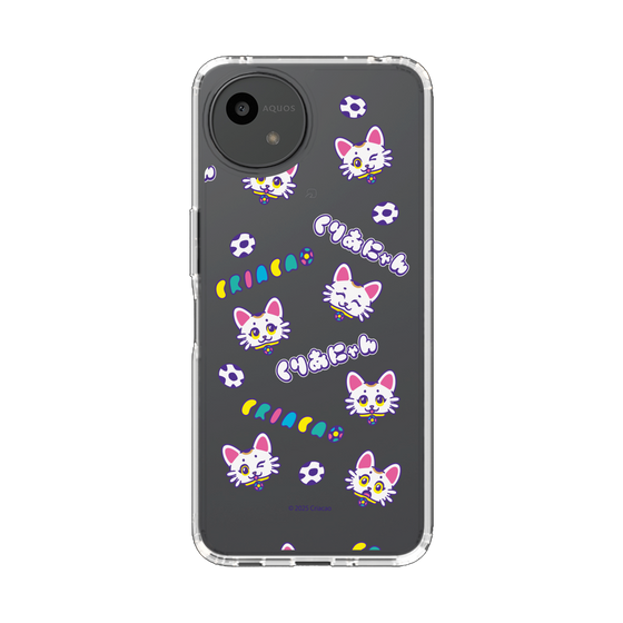 スリムプロテクションケース［ クリアソン新宿 - くりあにゃん - 総柄 ］