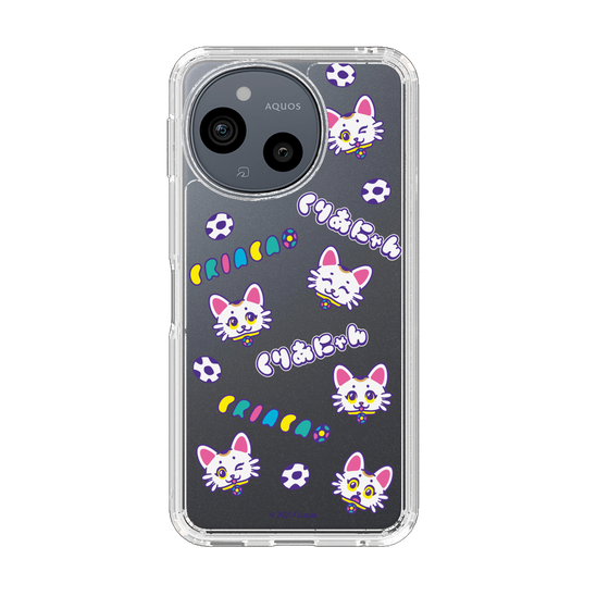 スリムプロテクションケース［ クリアソン新宿 - くりあにゃん - 総柄 ］