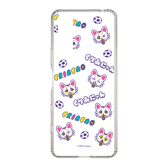 スリムプロテクションケース［ クリアソン新宿 - くりあにゃん - 総柄 ］