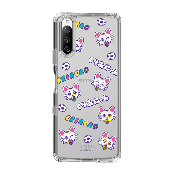 スリムプロテクションケース［ クリアソン新宿 - くりあにゃん - 総柄 ］