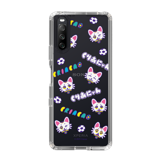 スリムプロテクションケース［ クリアソン新宿 - くりあにゃん - 総柄 ］