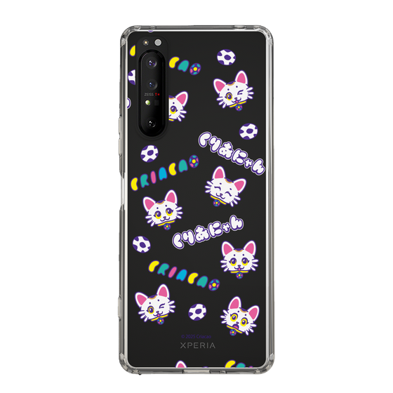 スリムプロテクションケース［ クリアソン新宿 - くりあにゃん - 総柄 ］