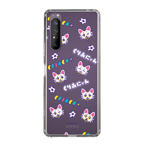 スリムプロテクションケース［ クリアソン新宿 - くりあにゃん - 総柄 ］