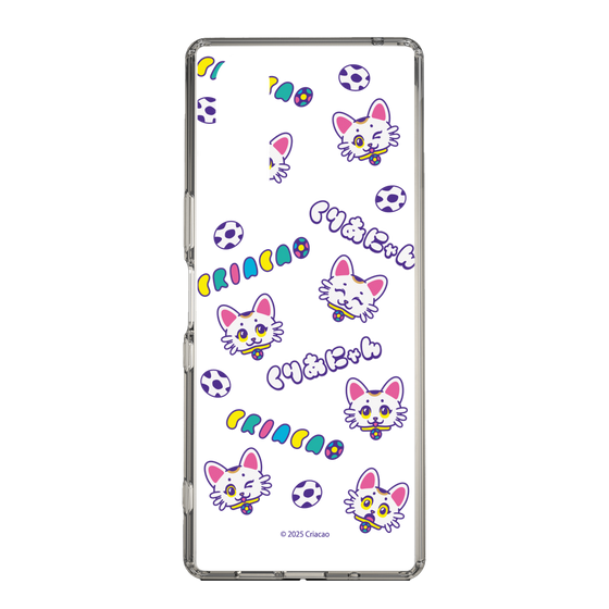 スリムプロテクションケース［ クリアソン新宿 - くりあにゃん - 総柄 ］