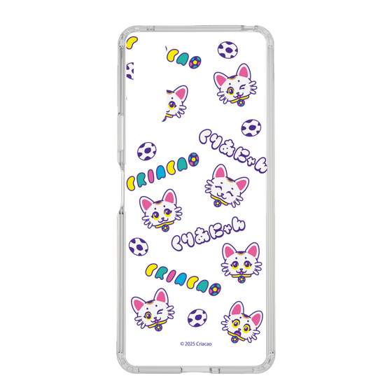 スリムプロテクションケース［ クリアソン新宿 - くりあにゃん - 総柄 ］