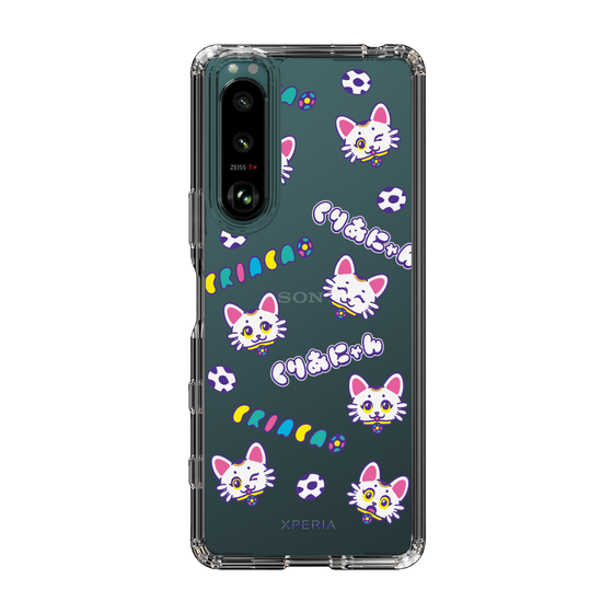スリムプロテクションケース［ クリアソン新宿 - くりあにゃん - 総柄 ］