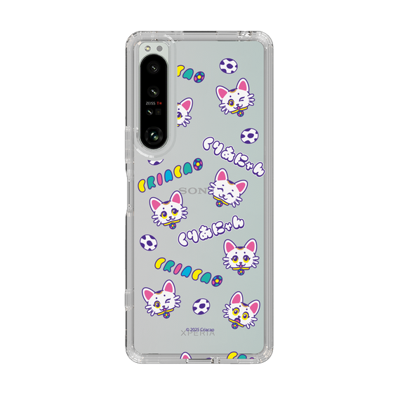 スリムプロテクションケース［ クリアソン新宿 - くりあにゃん - 総柄 ］