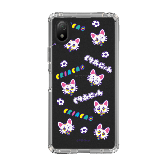 スリムプロテクションケース［ クリアソン新宿 - くりあにゃん - 総柄 ］