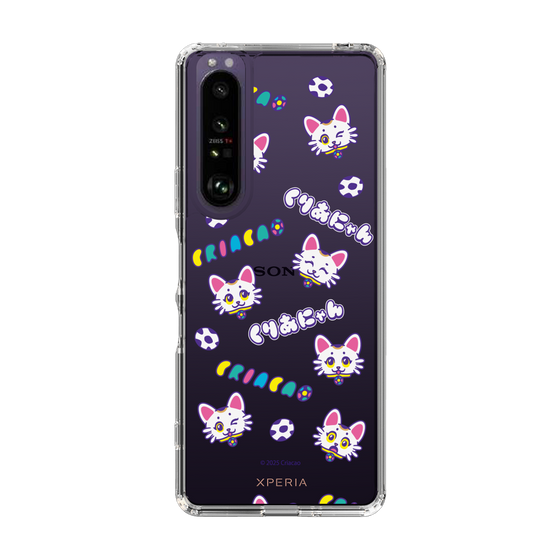 スリムプロテクションケース［ クリアソン新宿 - くりあにゃん - 総柄 ］
