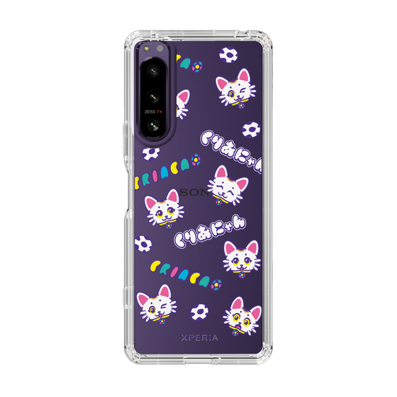 スリムプロテクションケース［ クリアソン新宿 - くりあにゃん - 総柄 ］