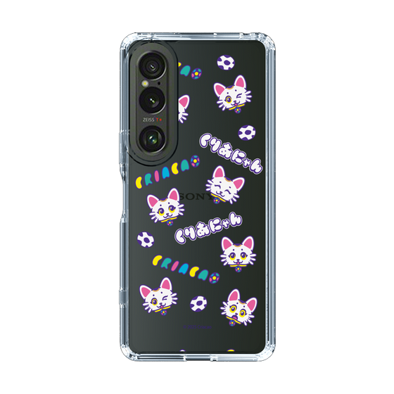 スリムプロテクションケース［ クリアソン新宿 - くりあにゃん - 総柄 ］