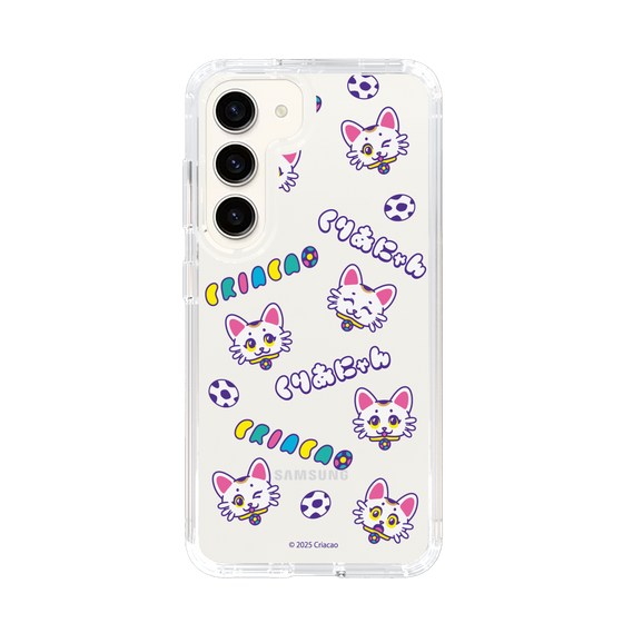 スリムプロテクションケース［ クリアソン新宿 - くりあにゃん - 総柄 ］