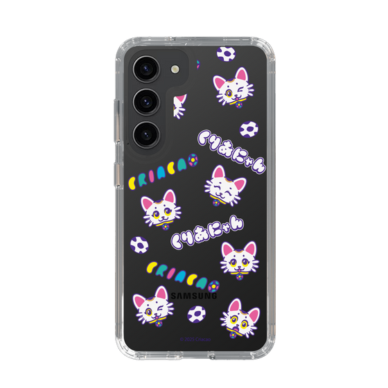 スリムプロテクションケース［ クリアソン新宿 - くりあにゃん - 総柄 ］