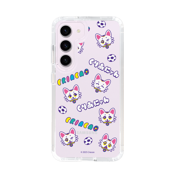 スリムプロテクションケース［ クリアソン新宿 - くりあにゃん - 総柄 ］