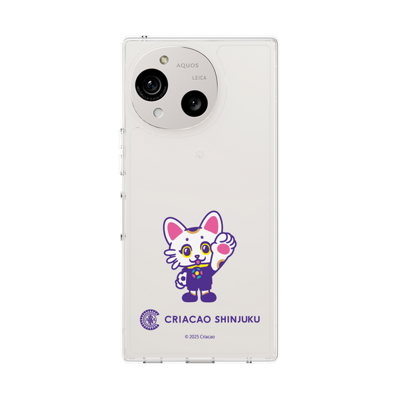 スリムプロテクションケース［ クリアソン新宿 - くりあにゃん - ハイタッチ ］