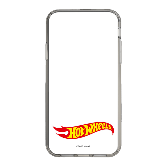 スリムプロテクションケース［ Hot Wheels™ - ロゴ - クリア ］