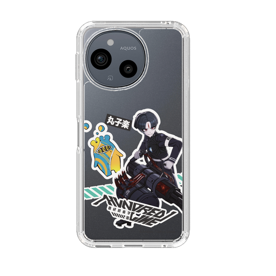 スリムプロテクションケース［ HUNDRED LINE -最終防衛学園- - ステッカー - 丸子楽 ］