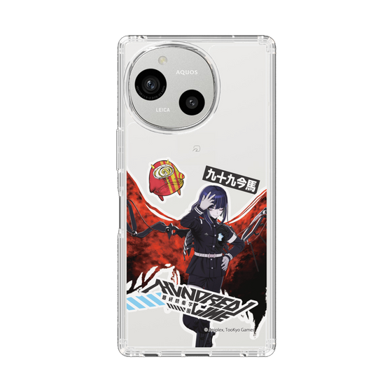 スリムプロテクションケース［ HUNDRED LINE -最終防衛学園- - ステッカー - 九十九今馬 ］