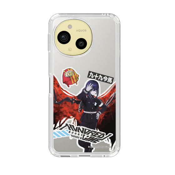 スリムプロテクションケース［ HUNDRED LINE -最終防衛学園- - ステッカー - 九十九今馬 ］