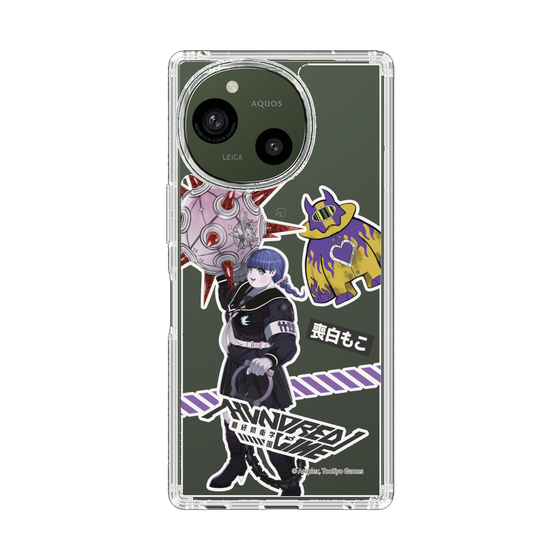 スリムプロテクションケース［ HUNDRED LINE -最終防衛学園- - ステッカー - 喪白もこ ］