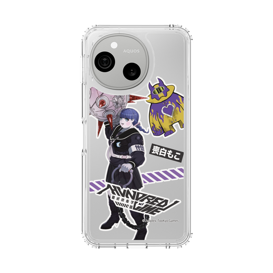 スリムプロテクションケース［ HUNDRED LINE -最終防衛学園- - ステッカー - 喪白もこ ］