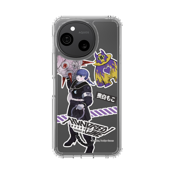 スリムプロテクションケース［ HUNDRED LINE -最終防衛学園- - ステッカー - 喪白もこ ］