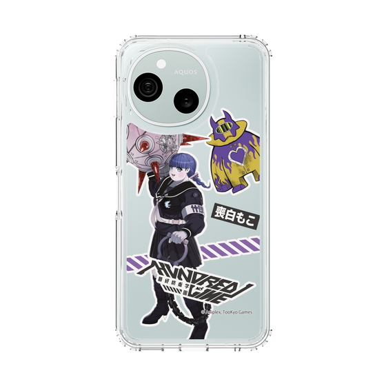 スリムプロテクションケース［ HUNDRED LINE -最終防衛学園- - ステッカー - 喪白もこ ］