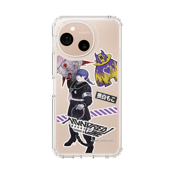 スリムプロテクションケース［ HUNDRED LINE -最終防衛学園- - ステッカー - 喪白もこ ］