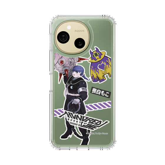 スリムプロテクションケース［ HUNDRED LINE -最終防衛学園- - ステッカー - 喪白もこ ］